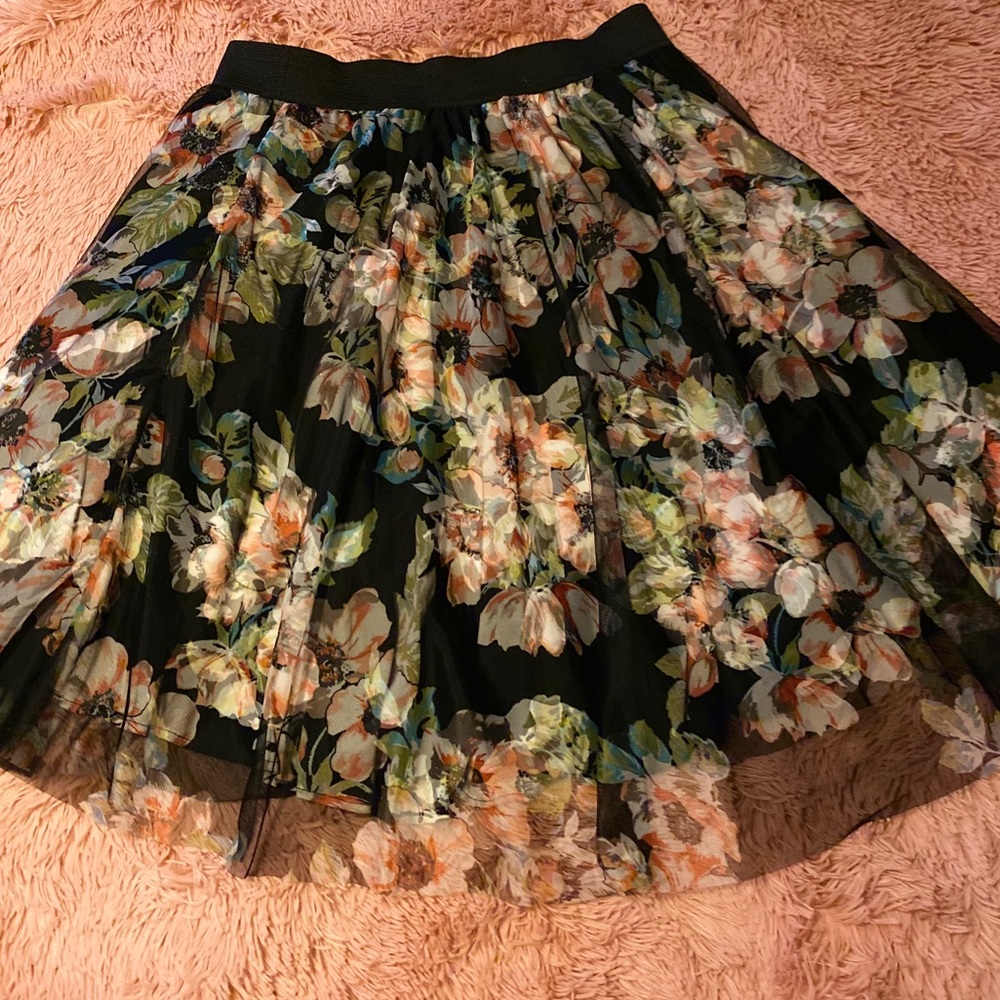 Torrid Layered Floral Tulle Ballet Skirt